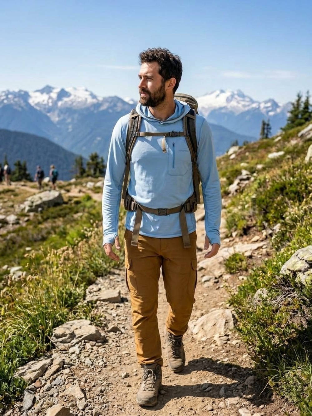 Patagonia Capilene® Cool Sun Hoody Men's Blue